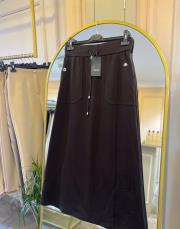 sentez elenna cep detaylı çan etek kahve