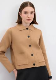 kadriye baştürk düz renk midi triko hırka camel 2