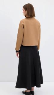 kadriye baştürk düz renk midi triko hırka camel 6