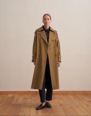 koton kruvaze trençkot zeytin yeşili 2