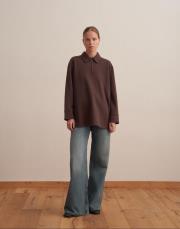 fermuarlı sweatshirt kahve