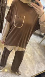 ghisa modal üçlü takım kahve 5