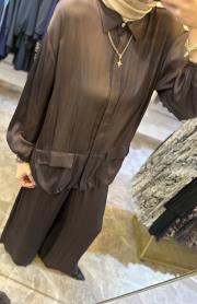 ghisa cep detaylı takım kahve 3