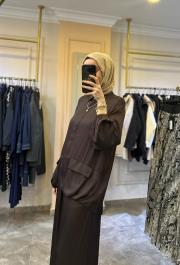 ghisa cep detaylı takım kahve 4