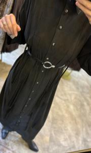 süet gömlek elbise siyah 2