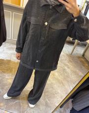 ceremony önü çıt çıtlı queen takım gri 3