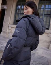 womanıa toronto kısa mont gri 3