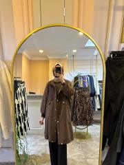 ceremony önü çıt çıtlı kapüşonlu çelik garnili dubai kap kahve