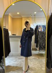 ceremony önü çıt çıtlı kapüşonlu çelik garnili dubai kap lacivert