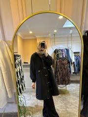 ceremony önü çıt çıtlı kapüşonlu çelik garnili dubai kap siyah 4