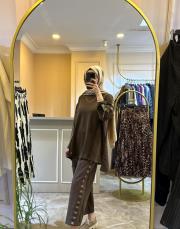 ghisa modal paraşüt karışımlı takım kahve 5