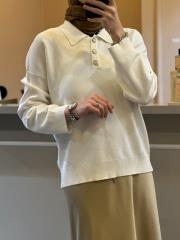 ghisa triko bluz ekru 3