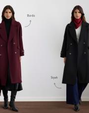 kadriye baştürk kruvaze yaka apolet detaylı kaşe kaban bordo 5