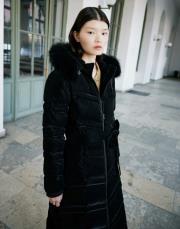 womanıa roma uzun mont siyah 2