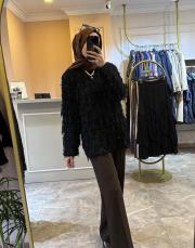 ghisa püsküllü ithal hırka siyah 4