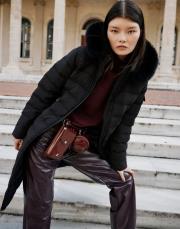 womanıa ibiza uzun mont siyah