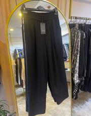 sentez love yandan fermuarlı pantolon siyah