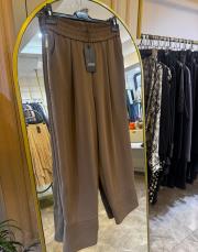 sentez love yandan fermuarlı pantolon vizon