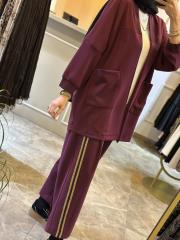 ghisa modal kumaş spor hırkalı takım mürdüm 2