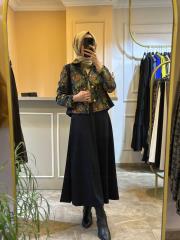 ghisa desenli etekli rahat takım lacivert 5