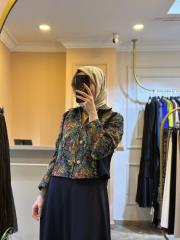 ghisa desenli etekli rahat takım lacivert 7