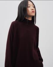 balıkçı yaka triko kazak mürdüm 2