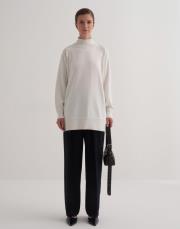 balıkçı yaka triko kazak ekru