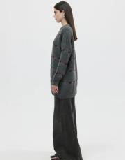 kalp motifli triko kazak gri 4