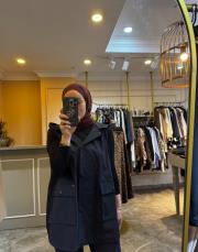 kapüşonlu spor yelek lacivert