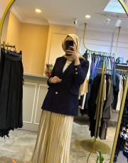 luna tüvit ceket lacivert