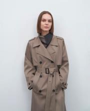 vatkalı koton trençkot haki 4