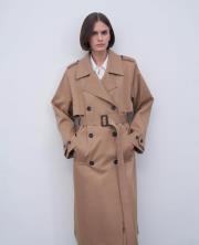 vatkalı koton trençkot camel 3