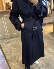 klasik koton trençkot lacivert 8