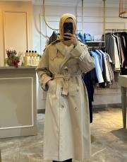 klasik koton trençkot bej 6