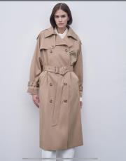 klasik koton trençkot camel 5